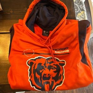 Nike Orange and Navy Chicago Bears Hoodie
